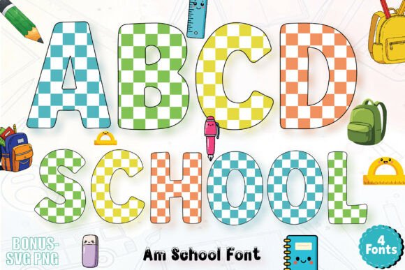 Am School Font for Creative Web Design