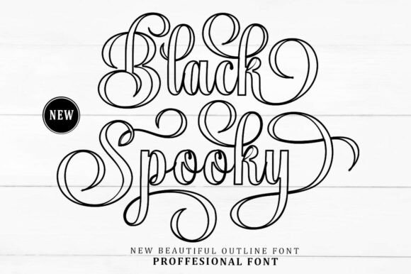 Black Spooky Font