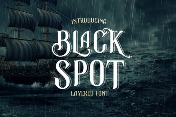 Black Spot Font for Elegant Design