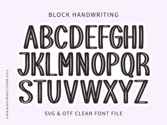 Block Handwriting Font for Beautiful, Readable Designs