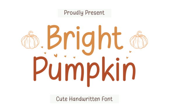 Bright Pumpkin Font: A Playful Display Typeface for Branding Autumn Vibes