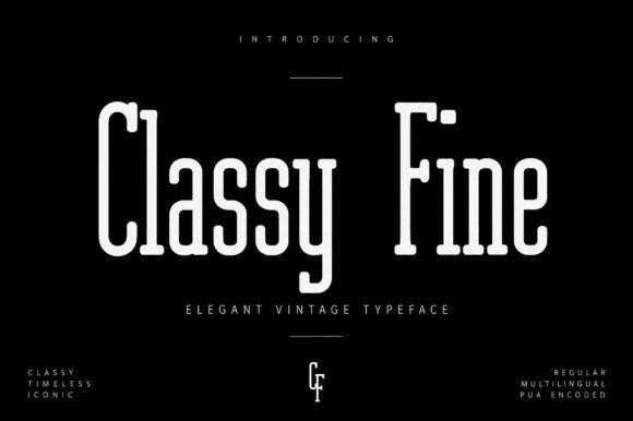 Classy Fine Font for Branding Projects with Elegance