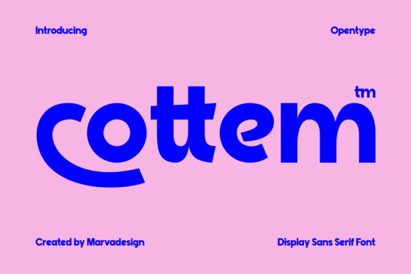 Cottem: A Bold Font for Business Branding