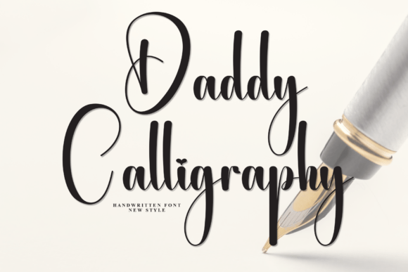 Daddy Calligraphy: A Handwritten Font for Editorial Elegance