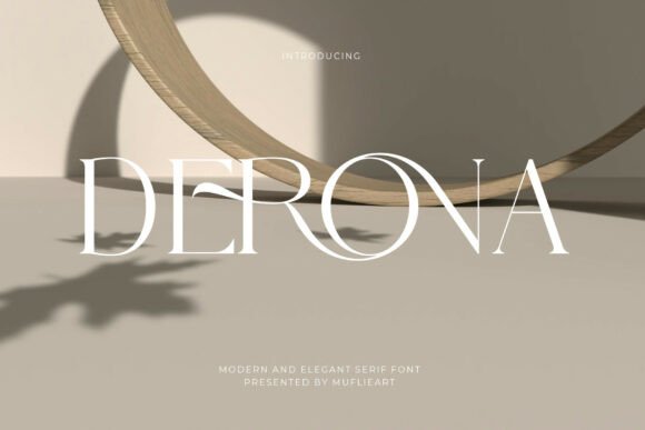 Derona Font for High-End Minimalist Campaigns