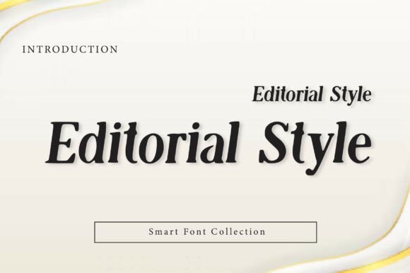 Editorial Style Font