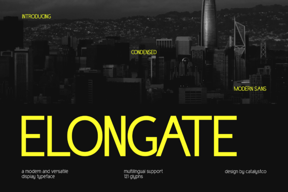 Elongate: A Bold Display Typeface