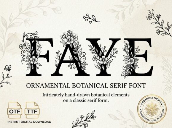 Faye Font for Editorial Design and Creative Typography