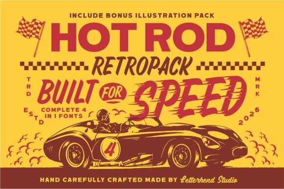 Hotrod Font: A Bold Display Typeface for Creative Makers