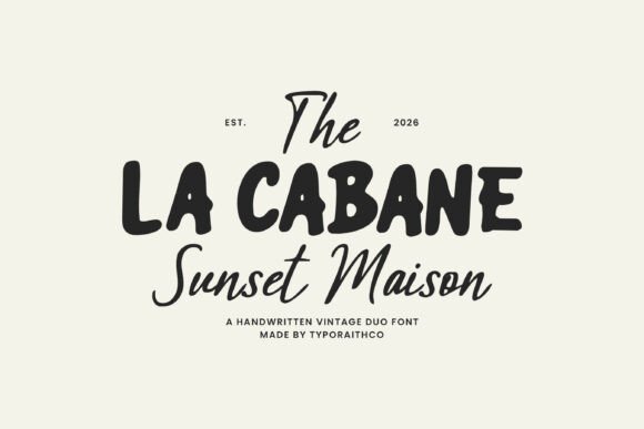 La Cabane Font for Web Design