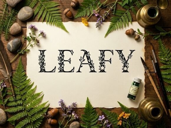 Leafy Free Download: A Decorative Font for Creative Projects