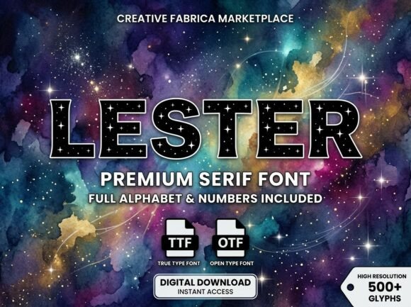 Lester Font for Creative Creations
