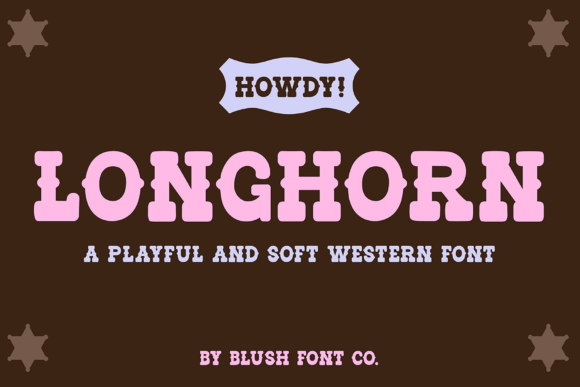 Longhorn Western Font for Bold Web Design