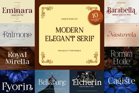 Modern Elegant Serif: A Refined Typeface for Digital Sophistication