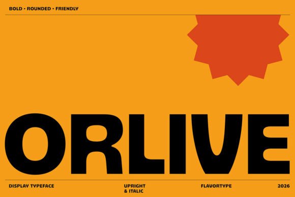 Orlive Font Review: A Playful Display Typeface for Creative Branding