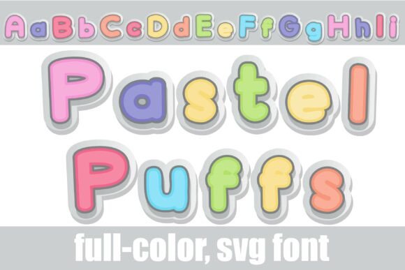 Pastel Puffs Font for Business Branding