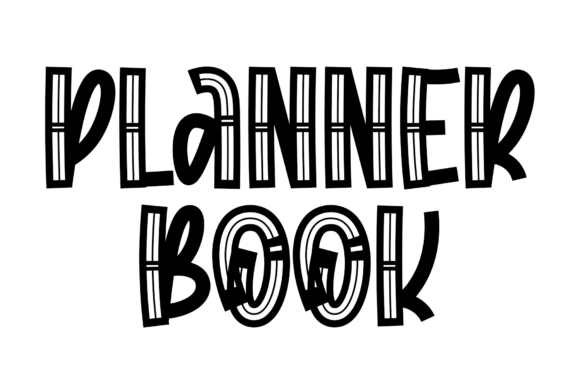 Planner Book Font for Creative Brands