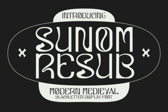 Sunom Resub: Bold Display Font