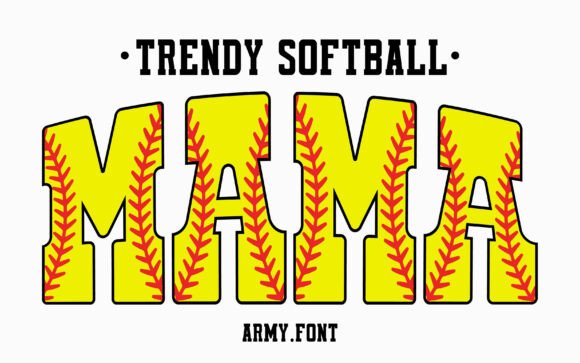 Trendy Softball Font