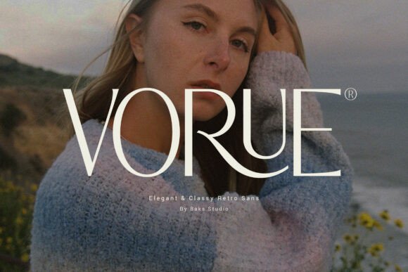 Vorue: A Modern Luxury Typeface for Editorial Design
