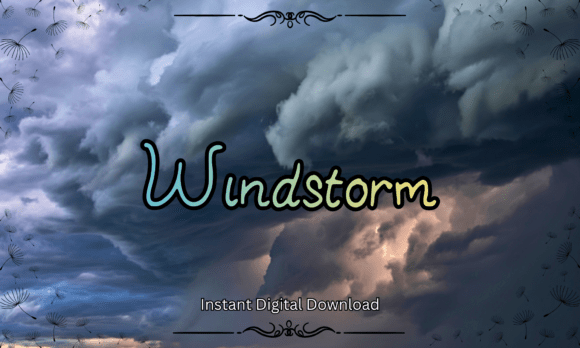Windstorm Font: Nature in Type