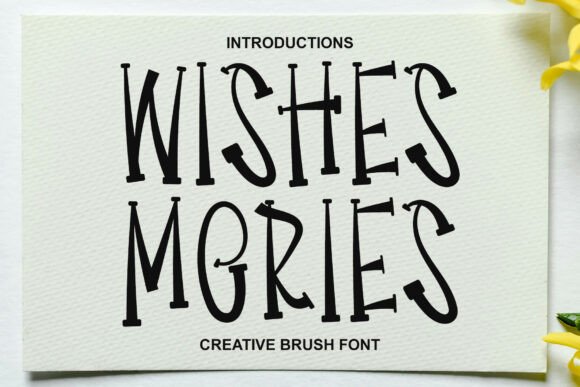 Wishes Mories Font: A Display Typeface for Creative Makers